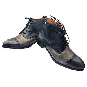 Pikolinos 8.5 Royal Flat Lace-Up Ankle Boots Lead EU 39 New w/Tag No Box